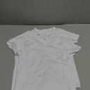 3 Pieces Sublimation Blank White T-Shirt Polyester Blank Crew Neck Short Sleeve T-Shirt for Children, Size: 5-6 Years