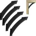 4x4 Arc 45Degree Angle Support Bracket4PCS Heavy Duty Pergola BracketsInside Mount Corner Connector for Wood 4x4 4x6 Lumber (4x4(Actual 3.2x4))
