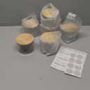 SUPMIND 16oz Candle Jars 6 Pack  3 Wick Large Empty Clear Glass Candle Making Vessels with Bamboo Lids, with Stickers and Labels, Bulk Candle Jars for Making Candles Containers  Dishwasher Safe