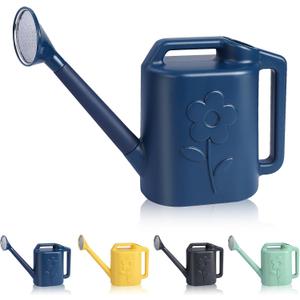 Watering Can for Indoor Plantswith Removable Long Spout and Stainless Steel Shower HeadFlower Watering Can 90oz,2.8L (Blue)