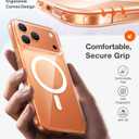 TORRAS Stronger Magnetic & Anti-Yellowing for iPhone 17 Pro Max Case Clear, Fit for MagSafe, Military Grade Drop Protection, Camera Control, DIY Button, Slim for iPhone 17 Pro Max Case Diamond Clear
