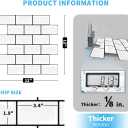 Art3d Peel and Stick Backsplash for Kitchen White Subway (10 Tiles, Thicker Design)