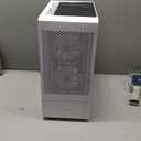 GAMDIAS White RGB Gaming ATX Mid Tower Computer PC Case with Side Tempered Glass and Excellent Airflow Design & 3 Built-in 120mm ARGB Fans