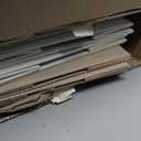 6 Pack Large Fabric Storage Baskets for Shelves , Closet Storage Bins for Shelves, Fabric Baskets for Organizing with Handles for Home and Office (White with Beige,15" L*10.2" W*9" H)