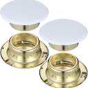 4 x 
TUNA UL & CUL Listed 1/2"NPT Fire Sprinkler Head 155°F (68°C) Concealed Pendent Spray K80 Standard Response for Automatic Fire sprinkler System Concealed Head with White Cover Plate