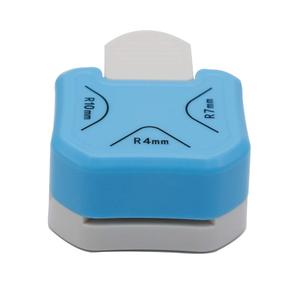 QIQQIKIN Paper Corner Rounder 3 in 1 R4mm+R7mm+R10mm Punches for Crafts Cutter Envelope Punch Board Hole Puncher Laminate, DIY Projects, Photo Cutter,Card Making Scrapbooking and Journaling (Blue)