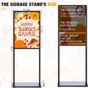 Blulu 4 Pack Poster Stands for Display 24x32in Heavy Duty Sign Stand Slide-in Banner Sign Holder up to 9.47 Lbs Double Side Poster Holder with Non-slip Mats for Business Store Display