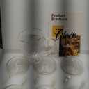 LIBWYS 6 Pack Double Walled Coffee Cups Glasses Mugs, 12oz Espresso Cappuccino Latte Tea Cups with Handle, Heat Resistant Borosilicate Clear Glasses 350ml