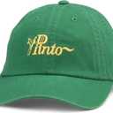 AMERICAN NEEDLE Ford Pinto Vintage Ballpark Adjustable Buckle Strap Baseball Dad Hat, Emerald Green (EM001A-PINTO-EMRL) (Green)