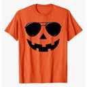 Funny Jack O Lantern Face Pumpkin Halloween Costume Men Boys T-Shirt M