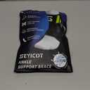 Quick Lace Up Ankle Brace with Thermoplastic Side Stabilizing Plate, Breathable Slim Fit Ankle Support for Men & Women, Adjustable Ankle Stabilizer for Injury Recover, Running,Sports (M(Ankle size:12"-13")-Support Plate of 1)