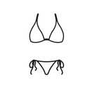 2 Piece Bikini Set U-Wire Cutout Popular Swimsuit Textured 2026 Summer Beach Swim Bathing Suits S