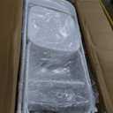 HealSmart 10-Pack Plastic Folding Chair, Portable Chair with Metal Frame, 330lb Capacity, Foldable and Stackable Chairs for Wedding, Party, Picnic, Office, Indoor/Outdoor Dining, White