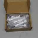 HOMOTEK 12 Pack Heavy Duty Solid Rigid Door Stop with Soft Rubber Tip, Zinc Die Cast Door Stopper Protect Wall & Door,White