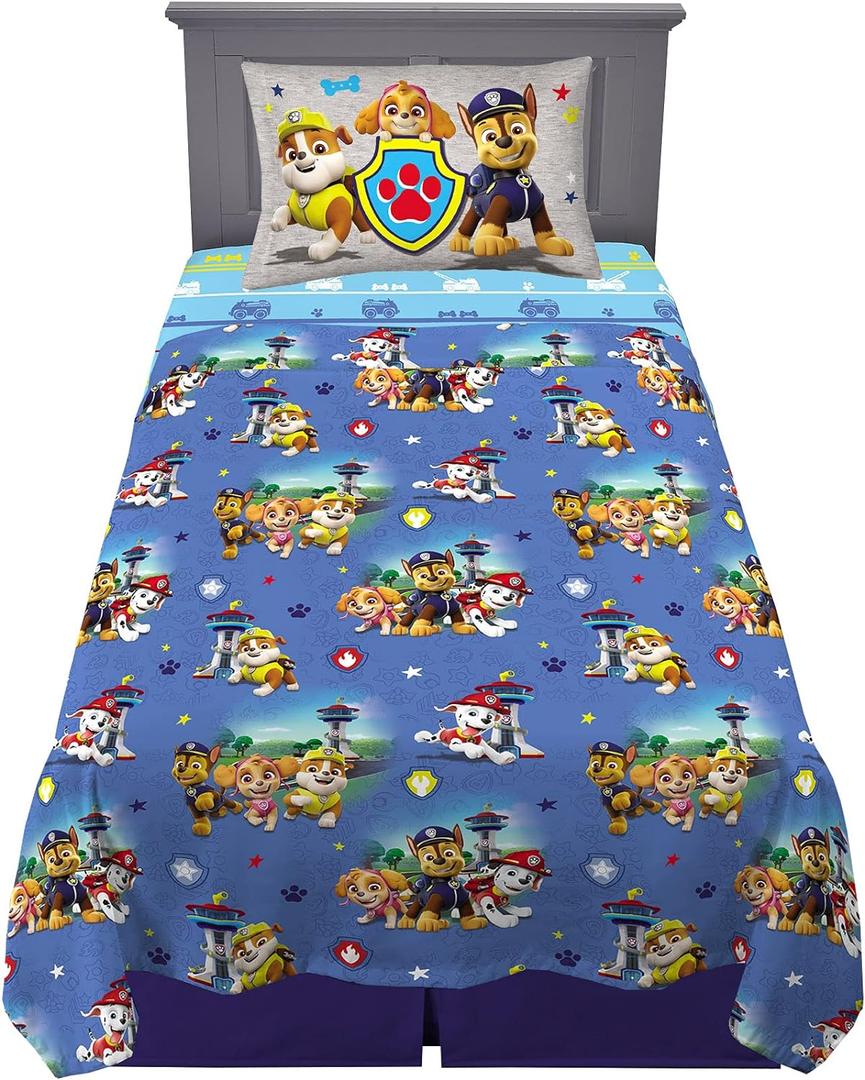 Franco Kids Bedding Super Soft Microfiber Sheet Set, Twin, Paw Patrol, (Officially Licensed Product) By Franco