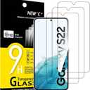 NEW'C 3 Pack Designed for Samsung Galaxy S22 5G, Screen Protector Tempered Glass, Case Friendly Anti Scratch Bubble Free Ultra Resistant (Transparent)