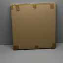 GeekMacro Square Hand-Painted Oil Painting Textured Wall Art - 24x24 Inch Nature Circles White Cream Modern Canvas Artwork for Living Room Bedroom Office Decor