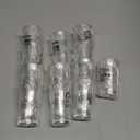 24 Sets 21st Birthday Party Favor Finally 21 Shot Glasses Thank You Tag Organza Bag Twine for Guests(Black,Acrylic)