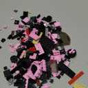 Custom Building Block Sports Car Set, Pink and Black, Racing Vehicle Construction Toy