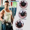 Finger Grip Strengthener Finger Exerciser,Silicone Grip Strength Trainer,Finger Strengthener Tool, Adjustable Hand Grip Strengthener (Black)