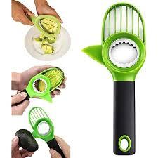 Avocado Slicer 3 Piece Set - Avocado Slicer Tool, Cutter, Knife, Peeler, Pitter, Cuber, Dicer & Avocado Keeper For Everything That You Will Ever Need For Your Avocados