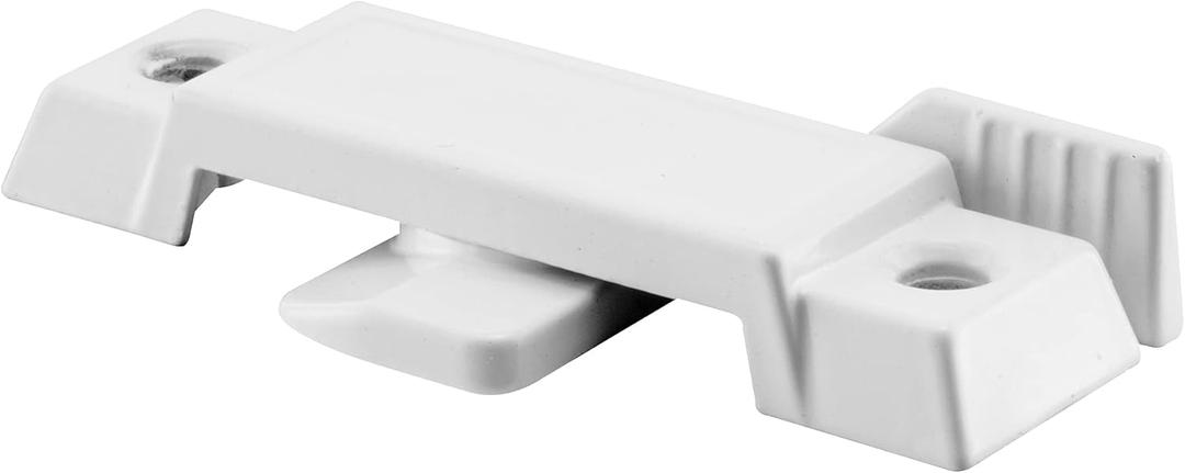 Prime-Line F 2590 Sash Lock for Vertical and Horizontal Sliding Windows  Replace Broken Sash Locks for Additional Home Security, 2-1/4 Mounting Hole Centers, White Diecast (Single Pack)