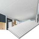 Art3d 2x4 ft Drop Ceiling Tiles 12-Pack, White, 3D Wall Panels with Semi-Cylinder Design for Interior Wall Decor, 24"x48"