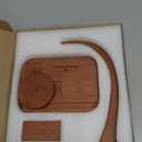 Upgraded Yarn Holder for Crocheting,Wooden Crochet Yarn Holder Magnetic Rotation Yarn Spinner with Crochet Accessories Storage and Phone Stand,Yarn Ball Holder Crochet Gift for Knitting Lovers (Walnut Color)