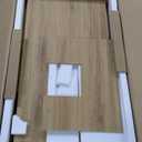 Garvee 24" Fluted Bathroom Vanity with Sink, Farmhouse Freestanding Bathroom Sink Cabinet with 2 Drawers & 1 Flip-Down Drawer, Easy Assembly & Cleaning, Natural Oak