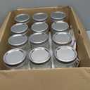 Accguan 32oz Mason Jars with Lids, Wide Mouth Mason Jars,Food Storage Container Excellent Choice for Honey,Drinking,Spice Jars,Canned Goods,DIY Projects,Jam,Wedding Favors,Canning Jars set of 12Pack