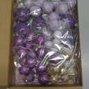 ASTARON 50 Pcs Ball Cake Topper Sticks Mini Balloons for Cake Decorating Supplies Foam Balls Cake decorations for Baby Shower Cake Birthday Cake Toppers Decorations (Purple Series)