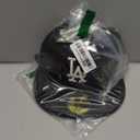 New Era 11591149: Los Angeles Dodgers Basic Black/ White 59FIFTY Fitted Cap (7 3/ 8)
