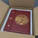 Yellow Mountain Imports Chinese Mahjong Set - Rouge Harmony - with 146 Medium Tiles, Red Vinyl Case, Wind Indicator and Dice - for Chinese Style Gameplay Only [ ]