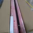 Merax Twin Bed Frames with Arch Shaped Headboard, Pink Fleece Cloud Upholstered Bed Frame, Twin Floor Bed Frame with Solid Wood Slats, No Box Spring Required, Noise-Free, Easy Assembly