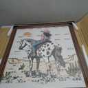 GULETHUN 20x24 Frame, Ornate Embossed Brown Poster Frames, 20x24in