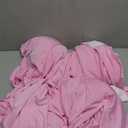 BRILLMAX 4 Pack Pink Fitted Spandex Table Covers - 6ft Stretch Tablecloths for 6 Foot Rectangle Cloths Rectangular Bulk Linen Fabric Elastic for Wedding Reception Banquet Birthday Party