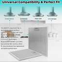 2 Pack WA0575 Range Hood Filters 13.5"x14.4"x0.35", 5-Layer Aluminum Mesh Grease Filter Replacement for Vissani 30" Pyramid/Wall Mount, Whirlpool, Zline, Ciarra & More