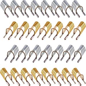 20 Pieces Reusable Nail Extension Forms Guide Protector Nail Tips Acrylic UV Gel Protector for Salon Home Supply(Gold, Silver)