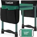 TomCare Garden Kneeler and Seat 10.64 Wider Larger Soft Kneeling Pad Garden Bench with 2 Large Tool Pouches Heavy Duty Garden Stool Foldable Tools Gardening Gifts for Women Men Gardeners
