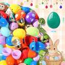 500PCS Fillable Plastic Easter Eggs, Empty Easter Eggs for Egg Hunt, Party Favors, Basket Stuffers, Classroom Prizes, Holiday Decorations