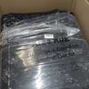 Vintage Black Rug for Living Room 9x12, Ultra-Thin Washable Large Area Rugs for Dining Room Non Slip, Stain Resistant Bedroom Rug for Home High Traffic Area (9'x12', Black)