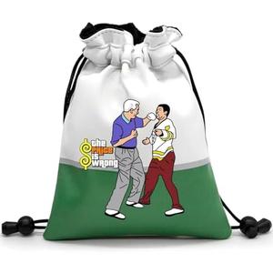 Artpreti Funny Golf Valuables Pouch,Golf Pouch Bag with Drawstrings Golf Tee Bag Pouch Leather Golf Tee Pouch Golf Ball Bag for Men Women - The Price is Wrong