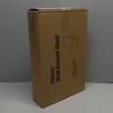 Koville Italian Marble Corner Shower Shelf for Bathroom, 10'' Marble Corner Shelves for Bath, Wall Mounted Stone Corner Shower Caddy, No Drilling Adhesive Shower Shelf - White Cliff (2-Layer)