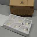 Dimmable LED Edison Light Bulb, G25 (G80) Globe Bulb, 60W Equivalent, 4000K Cool White, Christmas Light, E26 Standard Base, ETL Listed, 6-Pack