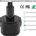 3.5Ah 9.6V Ni-MH Battery for Dewalt DW9062 DW9061 DE9036 DE9061 DE9062 DW9614 DW050 DW902 DW926 DW926K-2 DW952 DW955 DW967K DC750KA DW955K-2 DW050K