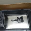 Stainless Steel Litter Box, Extra Large Litter Boxes for Big Cats, XLarge Metal Cat Litter Box with Lid, Anti-Urine Leakage XL Box with High Sides, Easy Clean, Non-Sticky, Scoop Included (Dark Grey)