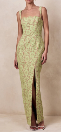 Coral Lace Square-Neck Mini by Club L London, Large