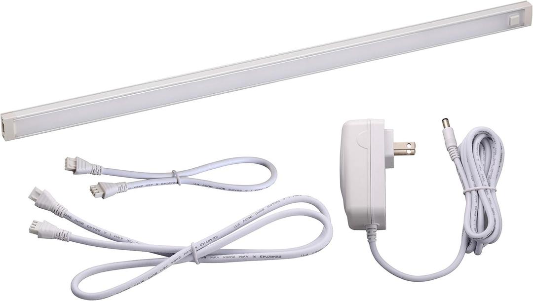 PureOptics LED Dimmable Linkable LED Shop Light with Motion Sensor and Magnetic Option, 10.5W, 780 Lumens, 18", Warm (LEDUC18-1WK)