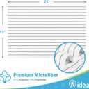 AIDEA Microfiber Kitchen Towels-8PK, Super Soft and Absorbent Dish Towels, Multi-Purpose Microfiber Kitchen Towels for Home, White/Grey, 15x25