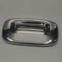 Tailgate Door Handle Compatible with 1999-2007 Chevy Silverado GMC Sierra 1500 2500 3500, Chrome Exterior Rear with Rod Clips | Replaces# 15997911, 15228539, 15228541, 15228540